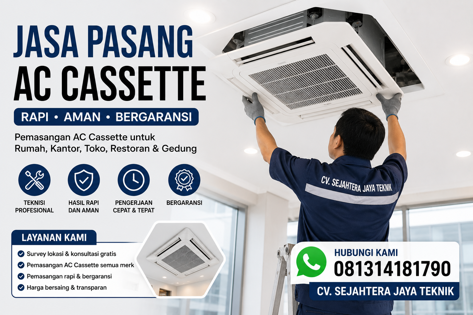 Jasa Servic AC Terdekat Jakarta Pusat Terbaik dan Bergaransi