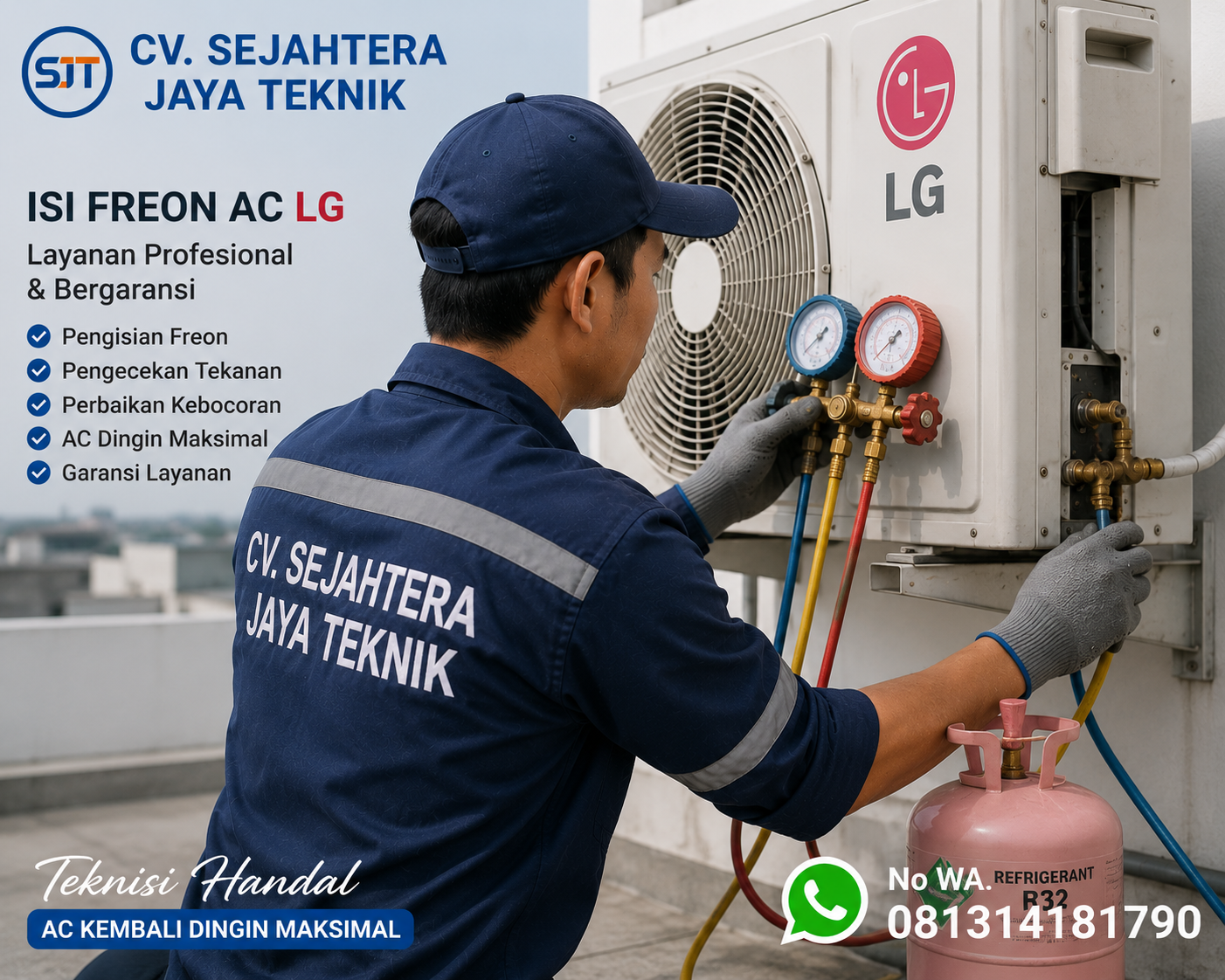 Jasa Servic AC Terdekat Jakarta Pusat Terbaik dan Bergaransi